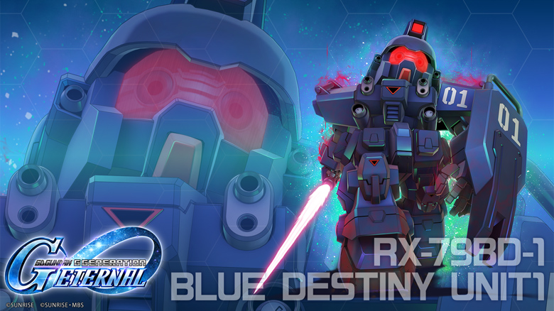 1st anniversary commemorative wallpaper. Blue Destiny Unit-1. PC version.