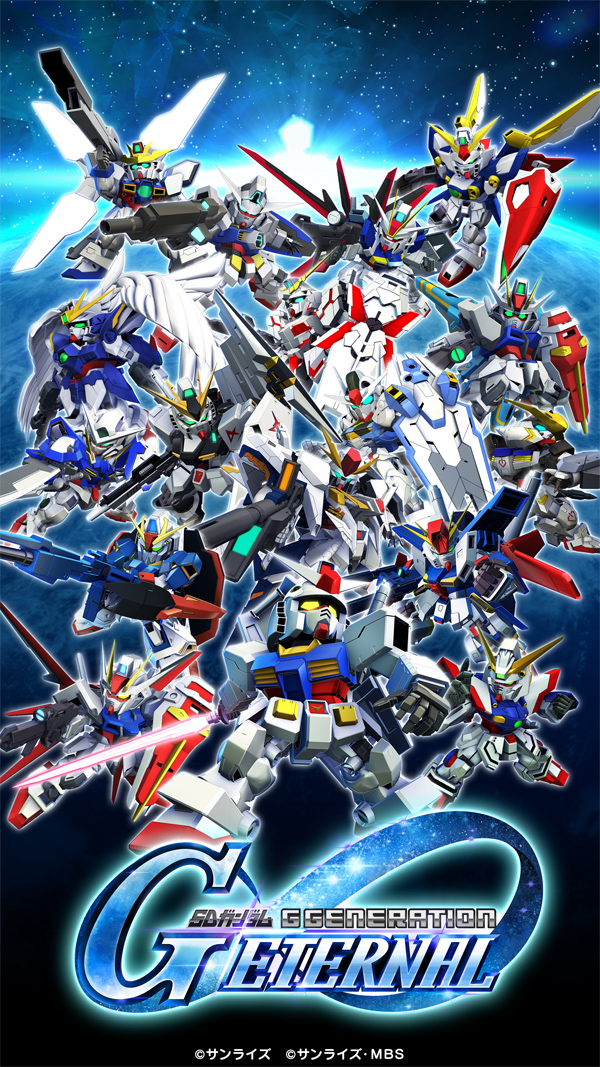 1周年の記念壁紙です。様々な機体の集合絵です。スマホ版です。