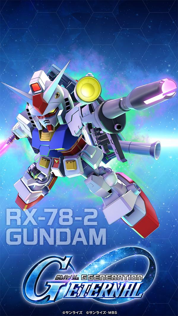 1周年の記念壁紙です。ガンダムです。スマホ版です。